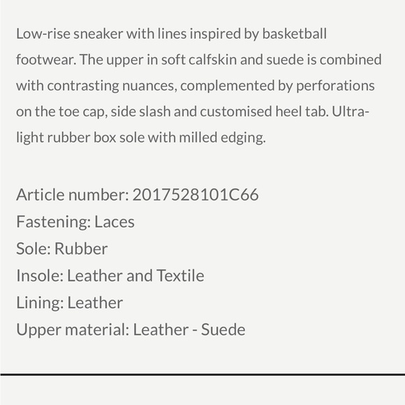 NWT VOILE BLANCHE LAURA Leather And Suede Sneakers in Light Blue-Cream - Picture 6 of 15